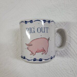 596. Pig Out Coffee Mug.